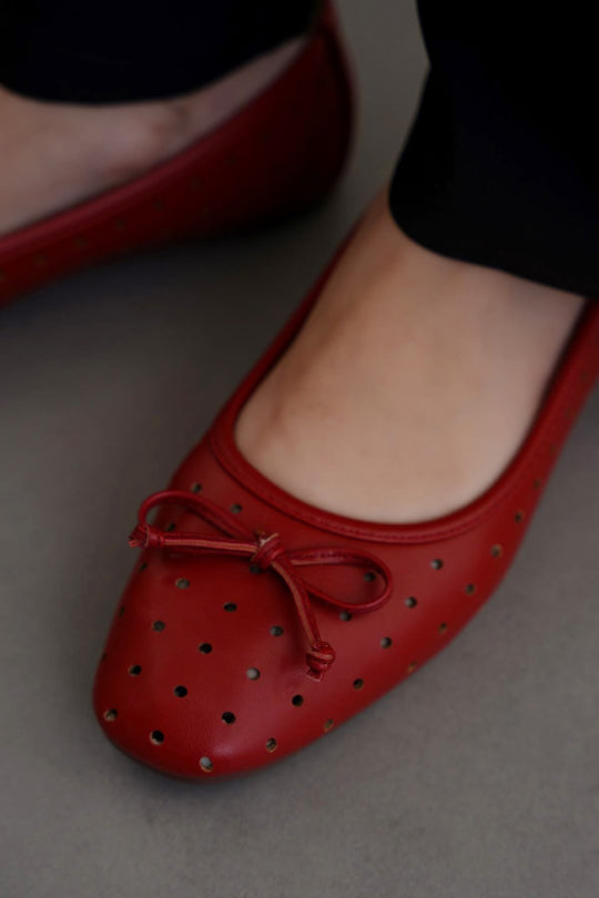 RED BUBBLE MAMA PUMPS