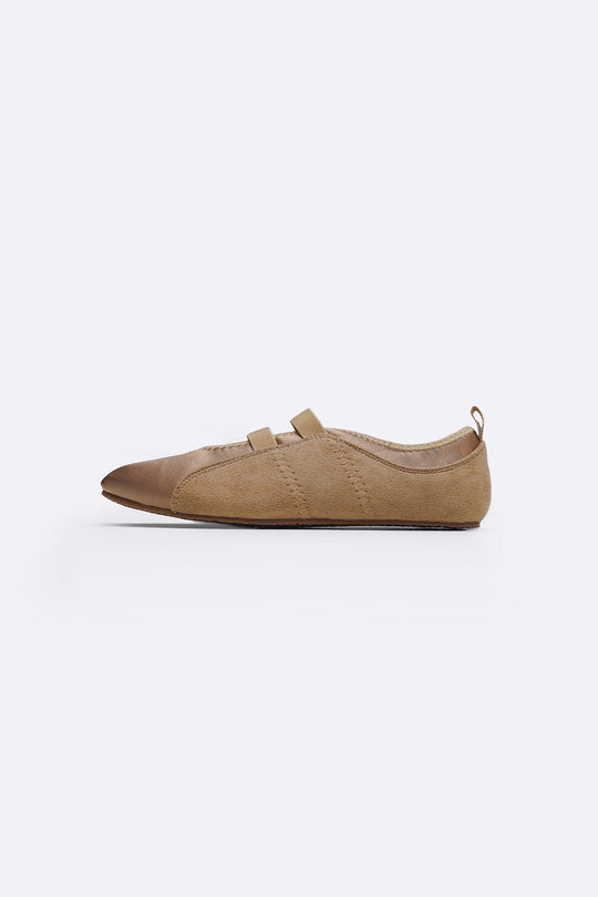TAUPE SATIN SNEAKERINA