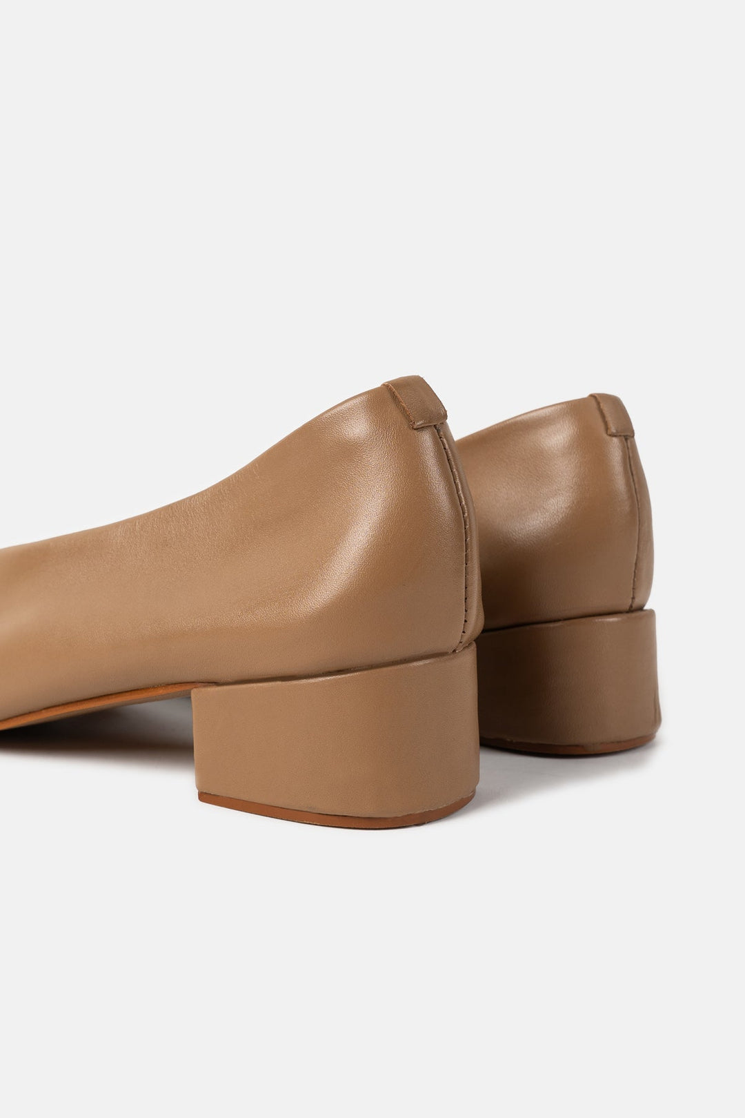 ZELIA LEATHER BLOCK HEELS