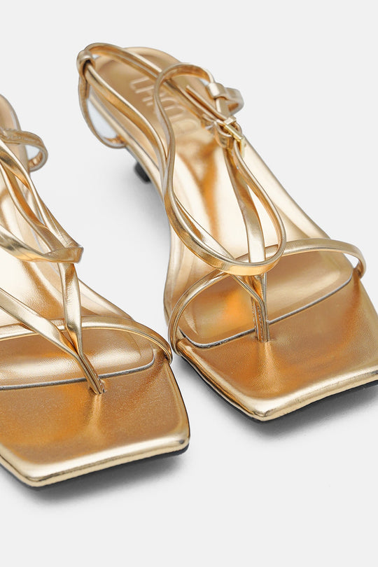 GOLD-DUOMO MINI HEELS