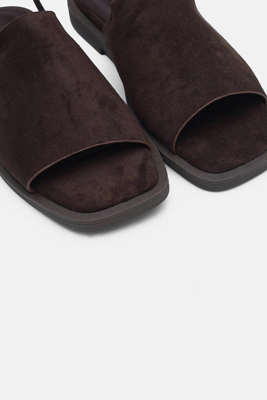 COFFEE CABANA WIDE CUSHION SANDALS