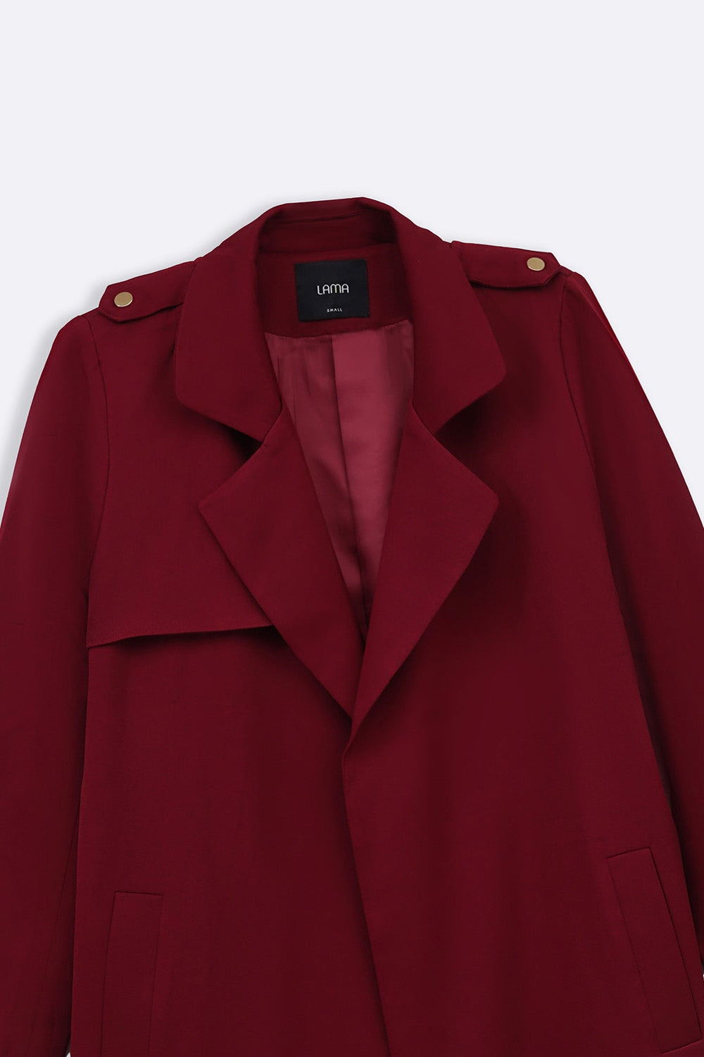 RED CLASSIC TRENCH COAT
