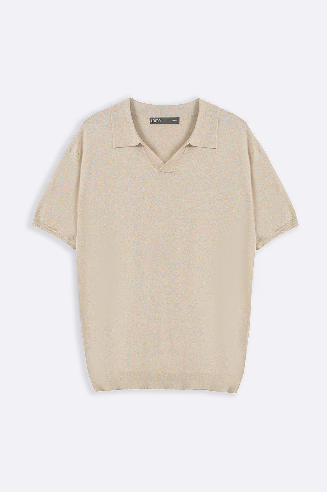 BEIGE TEXTURED POLO
