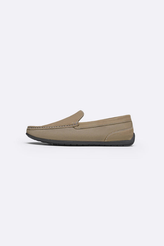 SAND COMFORT REAL LEATHER MOCCASIN