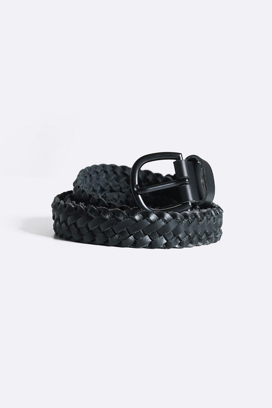 BRAIDED LEATHER BELT