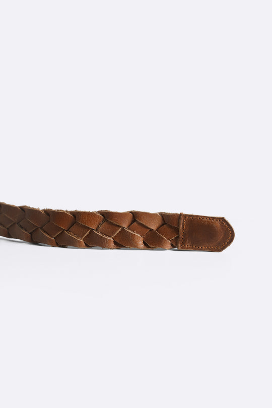 BRAIDED LEATHER BELT