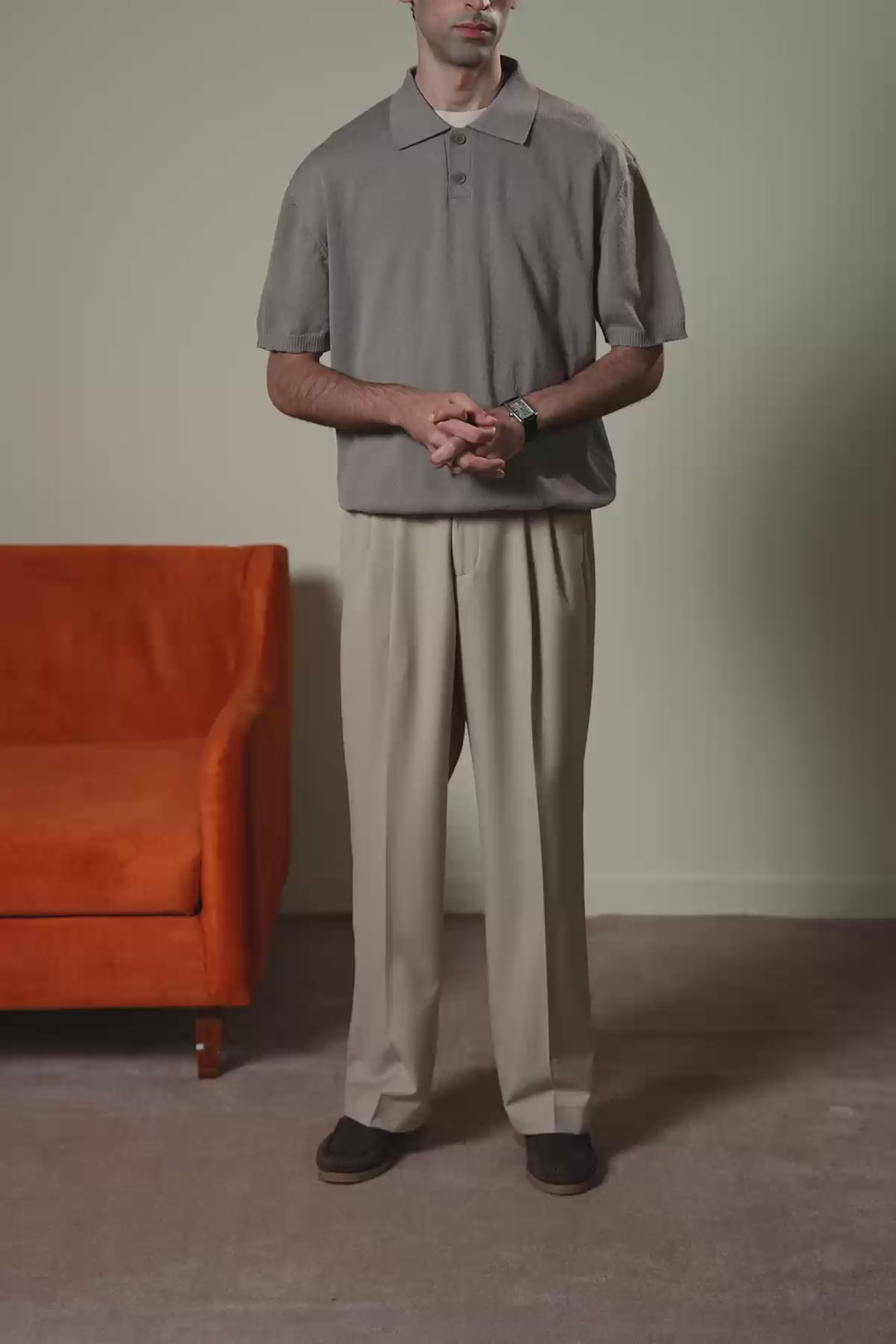 PURL KNIT POLO